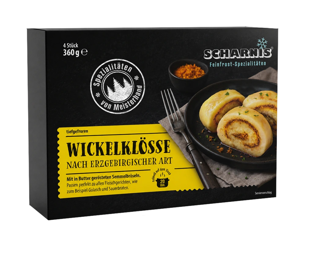 4 Stück gefrorener Wickelklöße